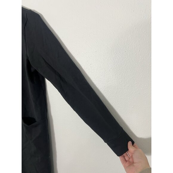 Zestt Organics Black Open Cardigan Size Small Pockets - Picture 5 of 14